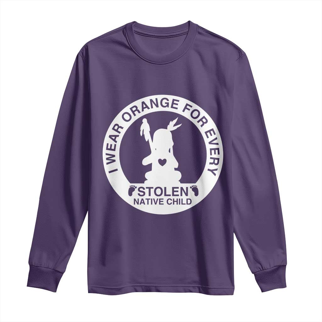 I Wear Orange For Every Stolen American Native Child Long Sleeve Shirt Bring Our Children Home Orange Day - Wonder Print Shop