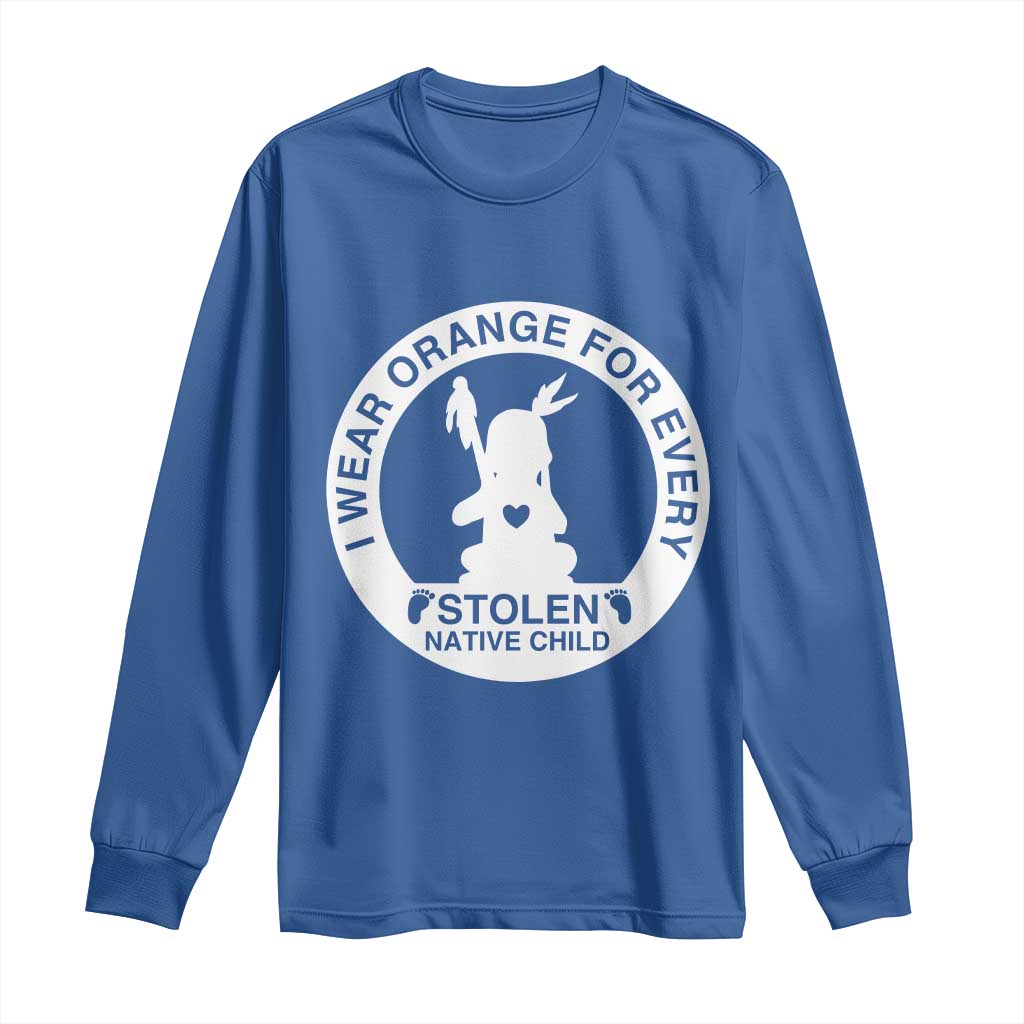 I Wear Orange For Every Stolen American Native Child Long Sleeve Shirt Bring Our Children Home Orange Day - Wonder Print Shop