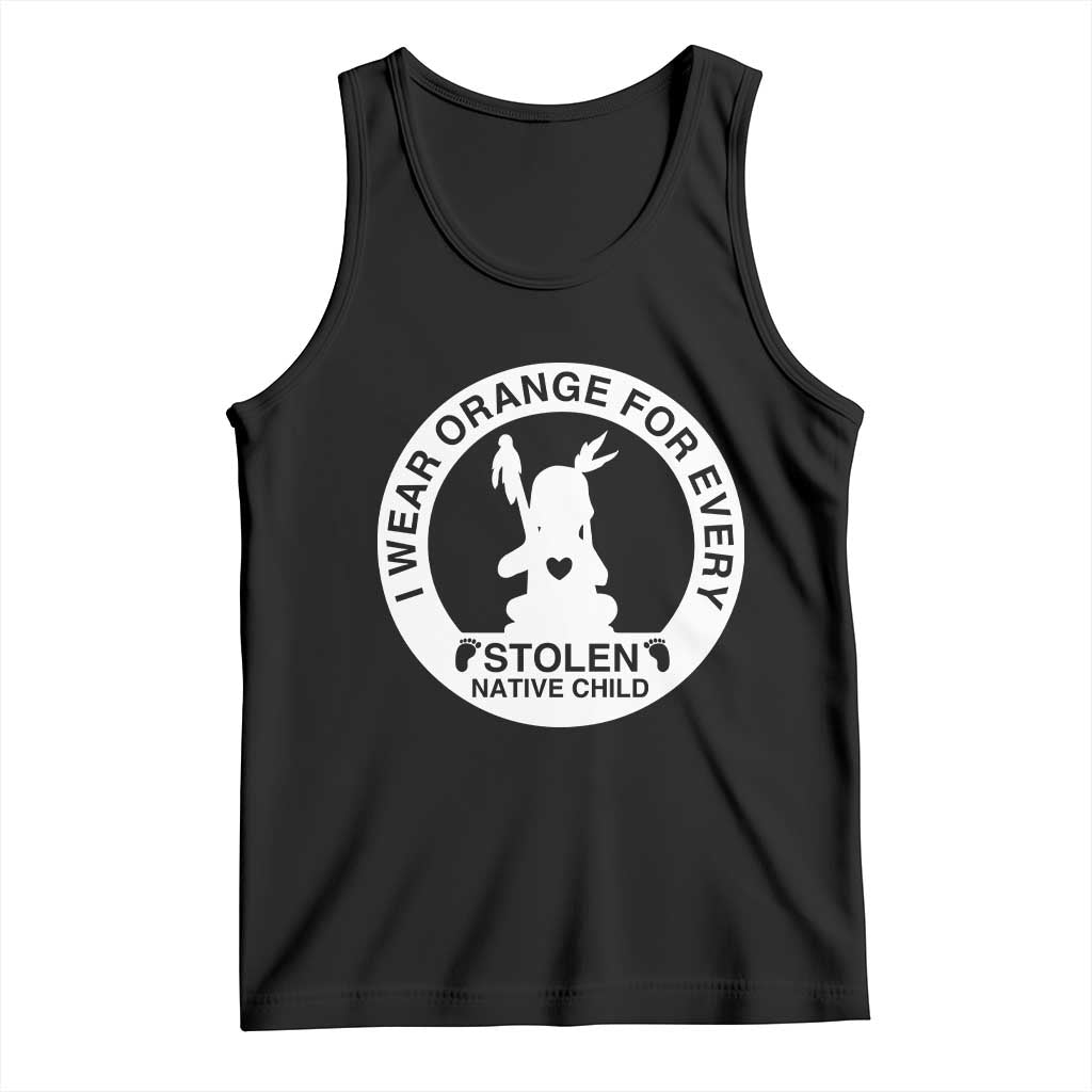 I Wear Orange For Every Stolen American Native Child Tank Top Bring Our Children Home Orange Day - Wonder Print Shop