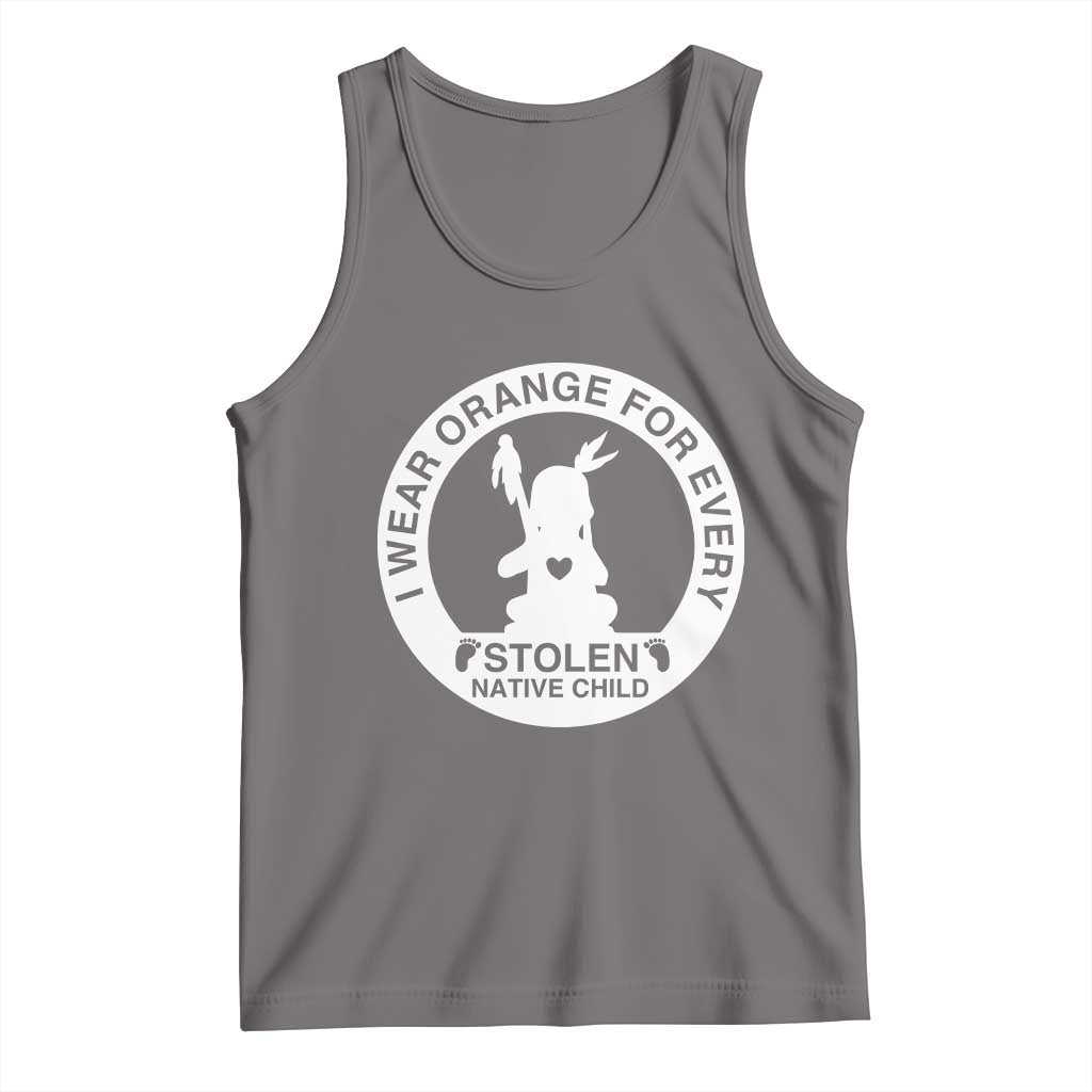 I Wear Orange For Every Stolen American Native Child Tank Top Bring Our Children Home Orange Day - Wonder Print Shop