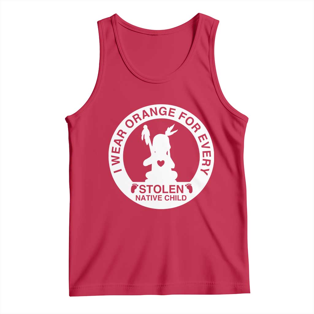 I Wear Orange For Every Stolen American Native Child Tank Top Bring Our Children Home Orange Day - Wonder Print Shop