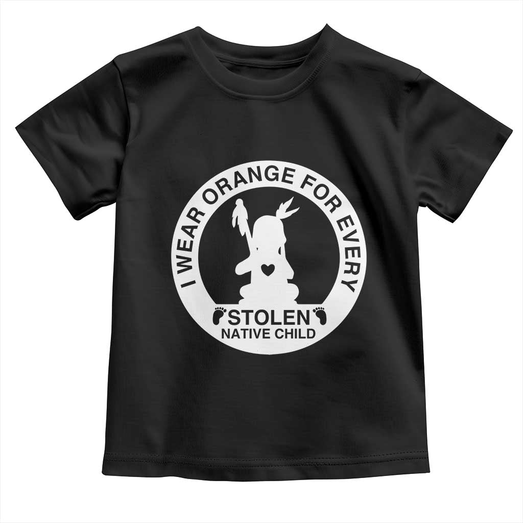 I Wear Orange For Every Stolen American Native Child Toddler T Shirt Bring Our Children Home Orange Day - Wonder Print Shop