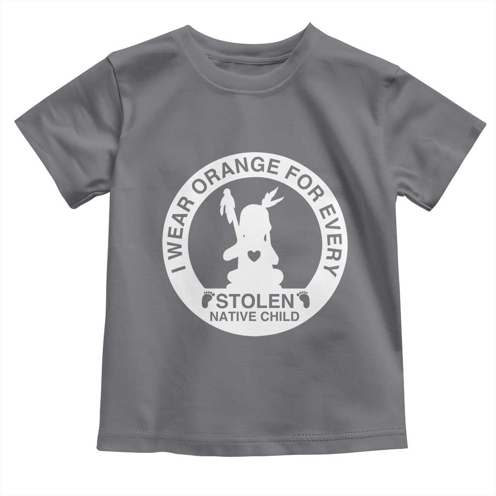 I Wear Orange For Every Stolen American Native Child Toddler T Shirt Bring Our Children Home Orange Day - Wonder Print Shop