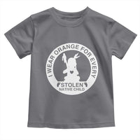 I Wear Orange For Every Stolen American Native Child Toddler T Shirt Bring Our Children Home Orange Day - Wonder Print Shop