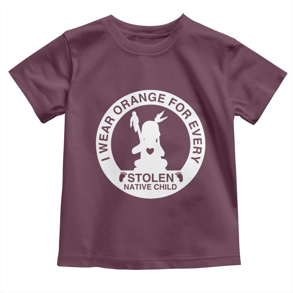 I Wear Orange For Every Stolen American Native Child Toddler T Shirt Bring Our Children Home Orange Day - Wonder Print Shop