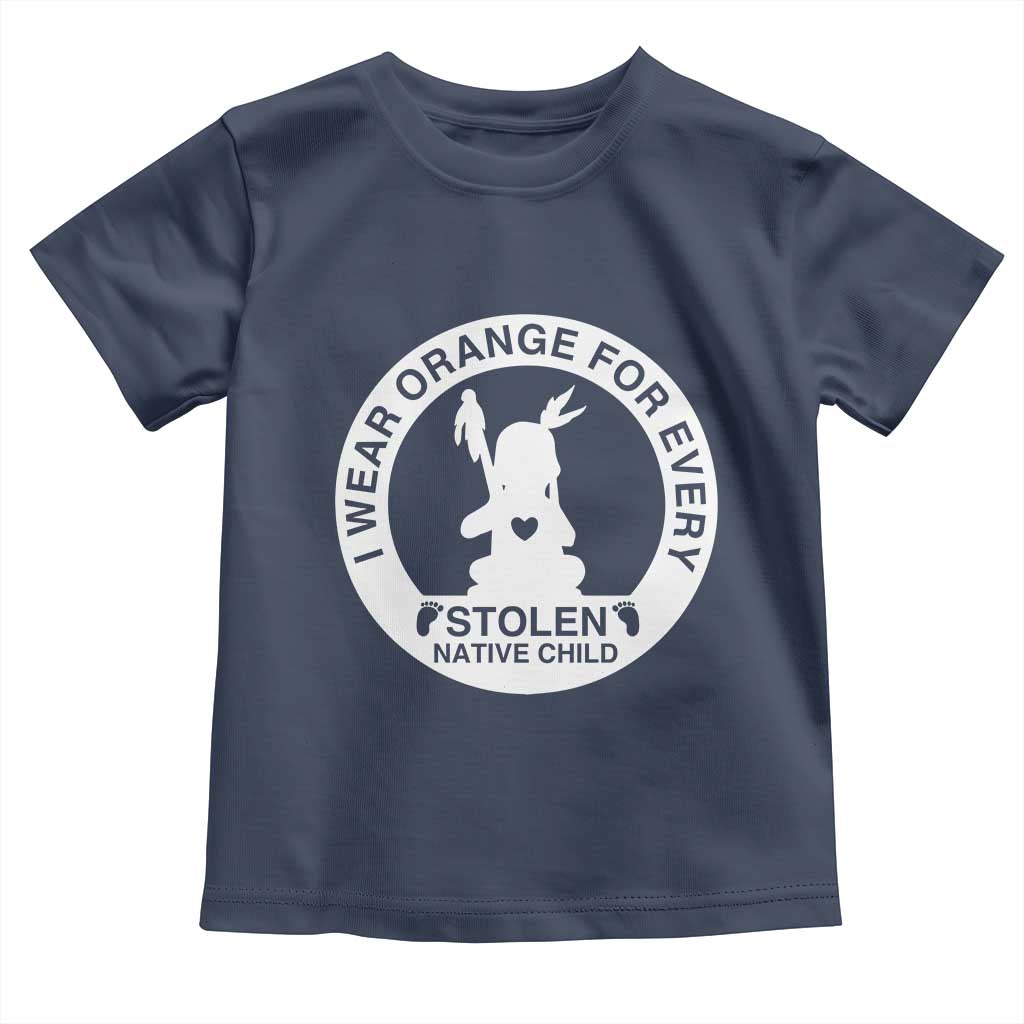 I Wear Orange For Every Stolen American Native Child Toddler T Shirt Bring Our Children Home Orange Day - Wonder Print Shop