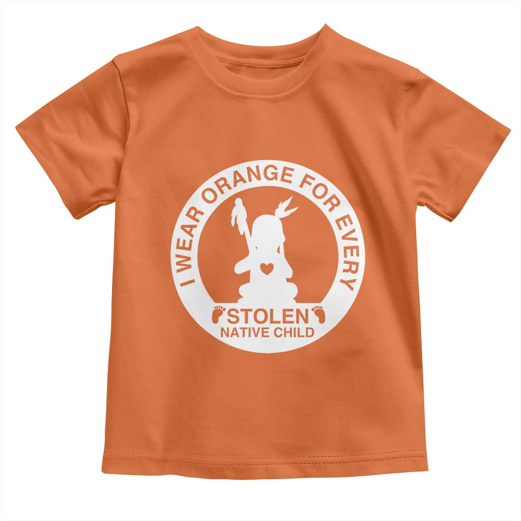 I Wear Orange For Every Stolen American Native Child Toddler T Shirt Bring Our Children Home Orange Day - Wonder Print Shop
