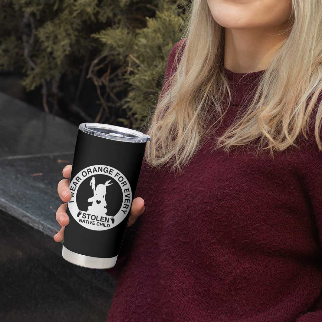 I Wear Orange For Every Stolen American Native Child Tumbler Cup Bring Our Children Home Orange Day - Wonder Print Shop