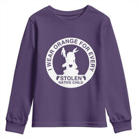 I Wear Orange For Every Stolen American Native Child Youth Sweatshirt Bring Our Children Home Orange Day - Wonder Print Shop