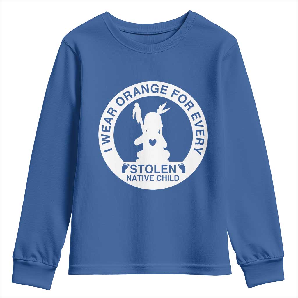 I Wear Orange For Every Stolen American Native Child Youth Sweatshirt Bring Our Children Home Orange Day - Wonder Print Shop
