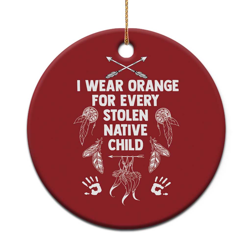 I Wear Orange For Every Stolen American Native Child Christmas Ornament - Wonder Print Shop