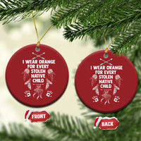 I Wear Orange For Every Stolen American Native Child Christmas Ornament - Wonder Print Shop