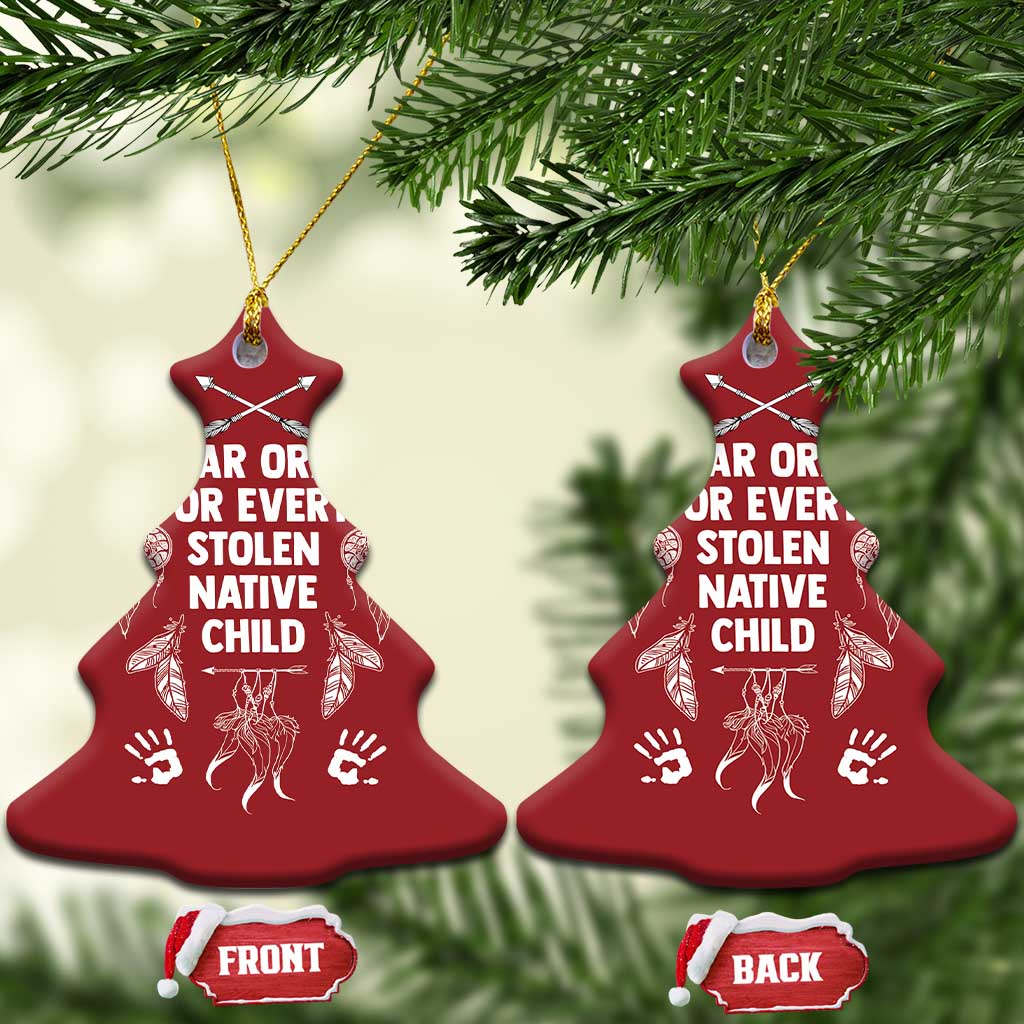 I Wear Orange For Every Stolen American Native Child Christmas Ornament - Wonder Print Shop