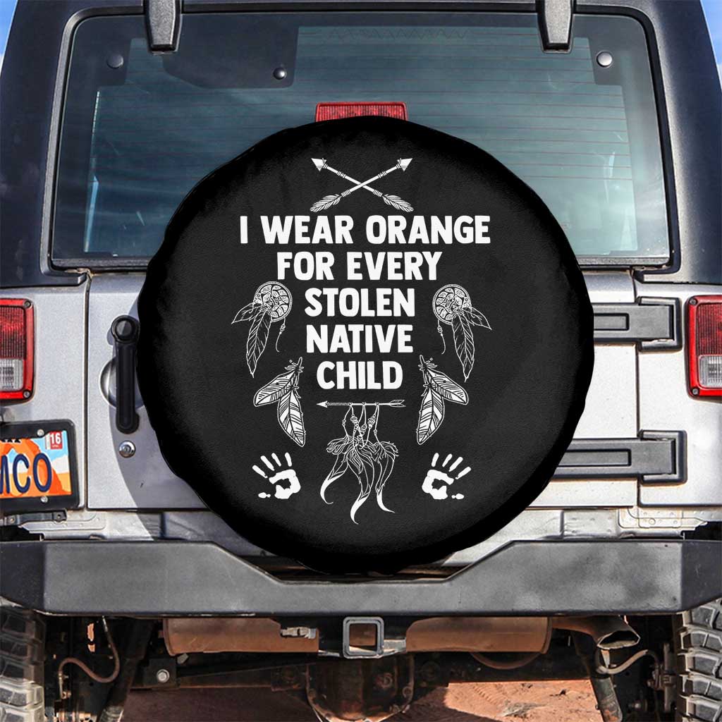 I Wear Orange For Every Stolen American Native Child Spare Tire Cover - Wonder Print Shop