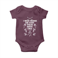 I Wear Orange For Every Stolen American Native Child Baby Onesie - Wonder Print Shop