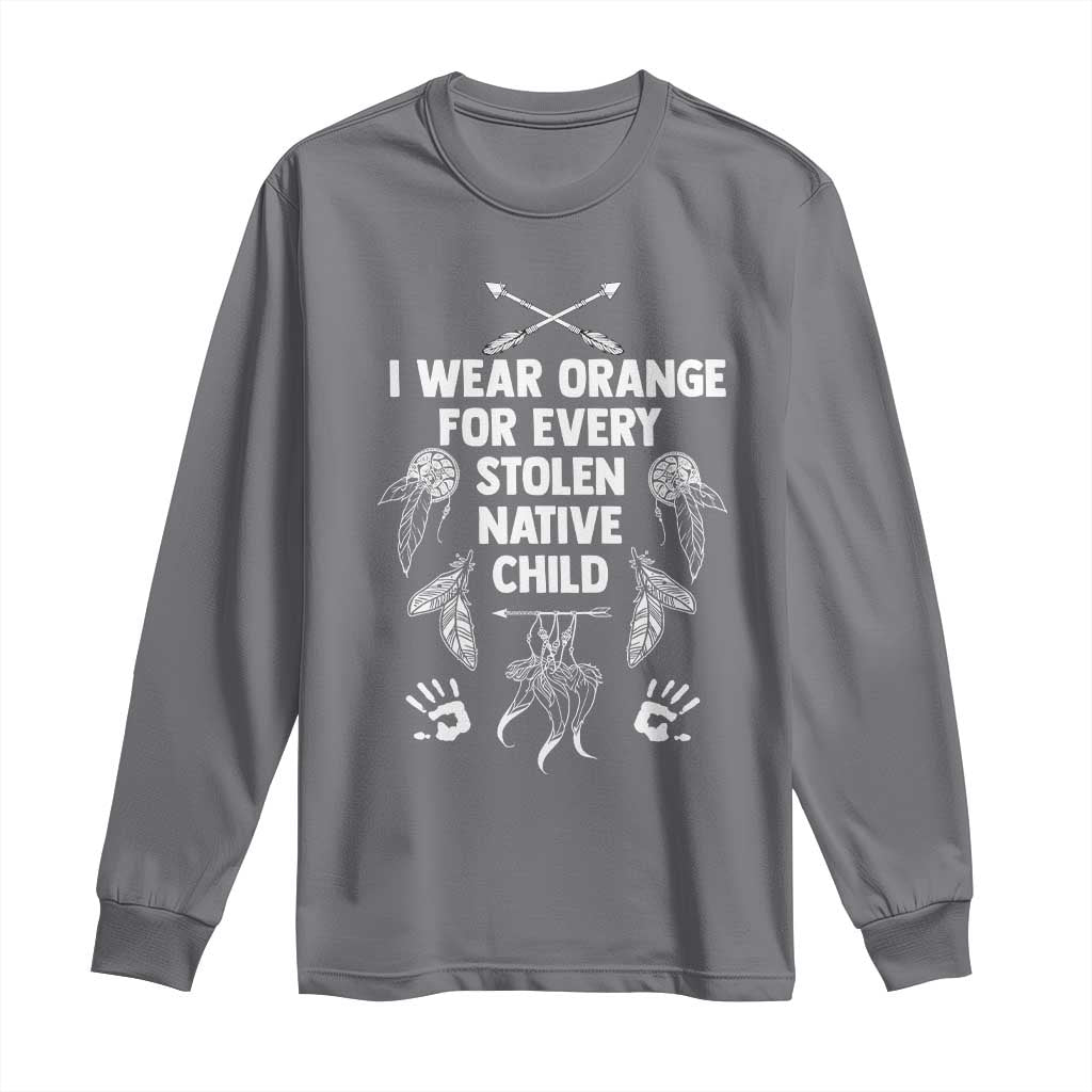I Wear Orange For Every Stolen American Native Child Long Sleeve Shirt - Wonder Print Shop