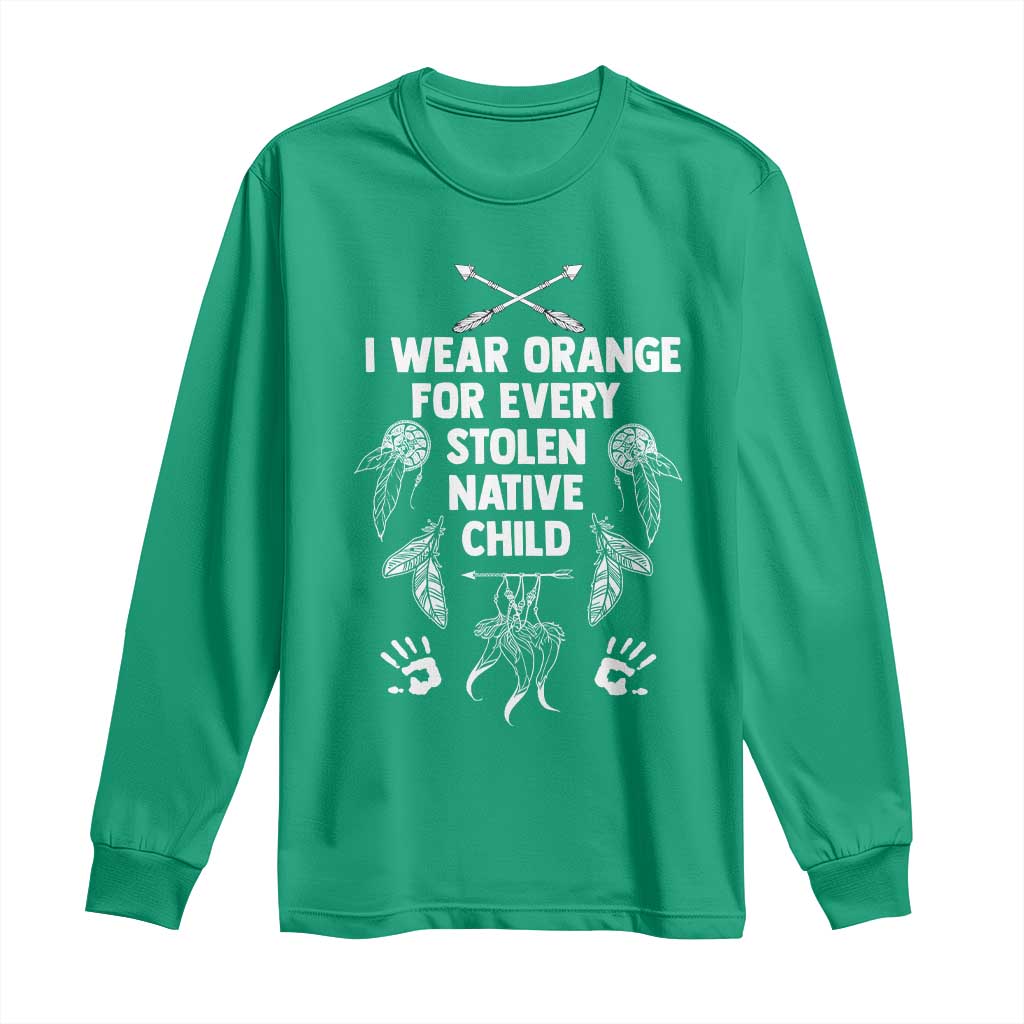 I Wear Orange For Every Stolen American Native Child Long Sleeve Shirt - Wonder Print Shop