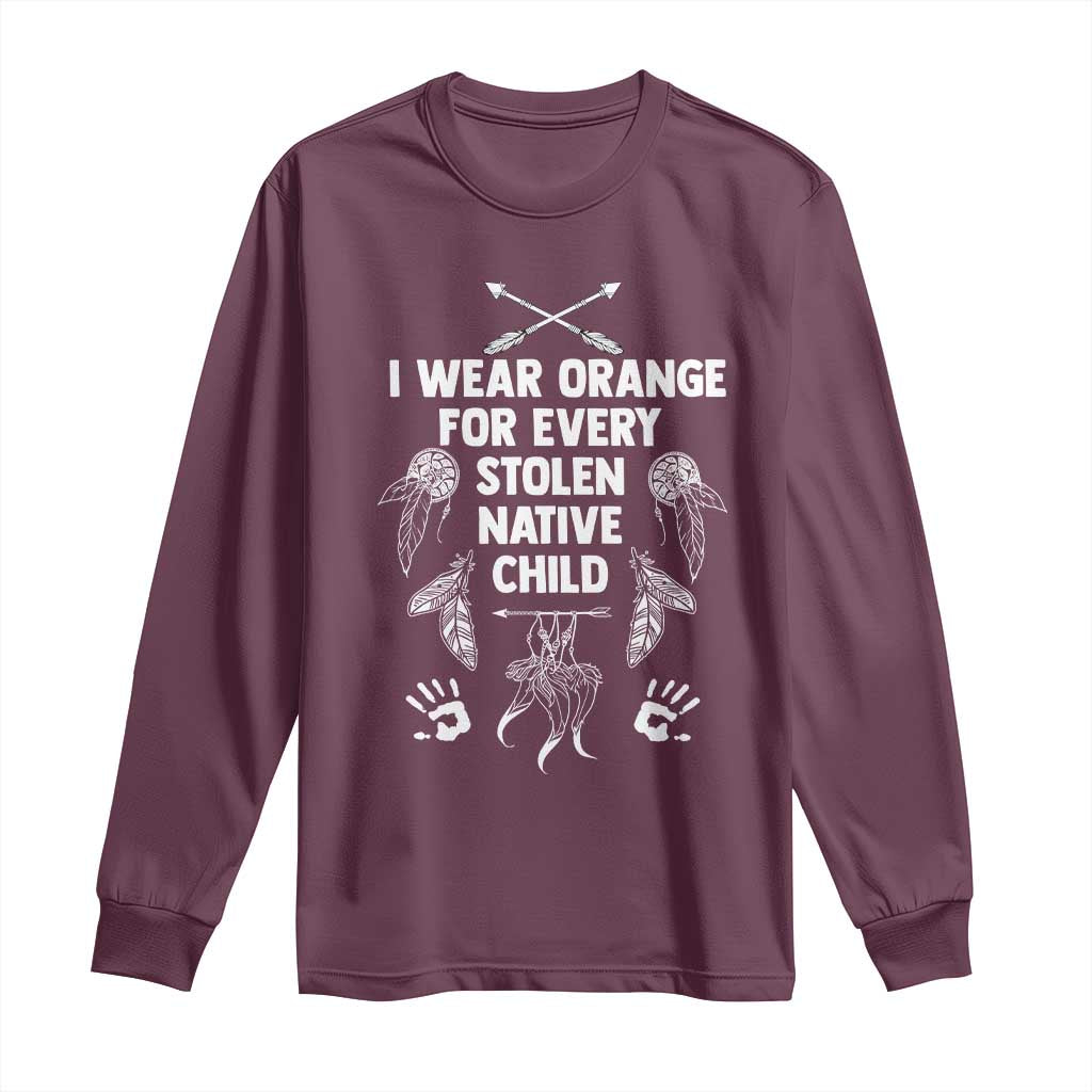 I Wear Orange For Every Stolen American Native Child Long Sleeve Shirt - Wonder Print Shop