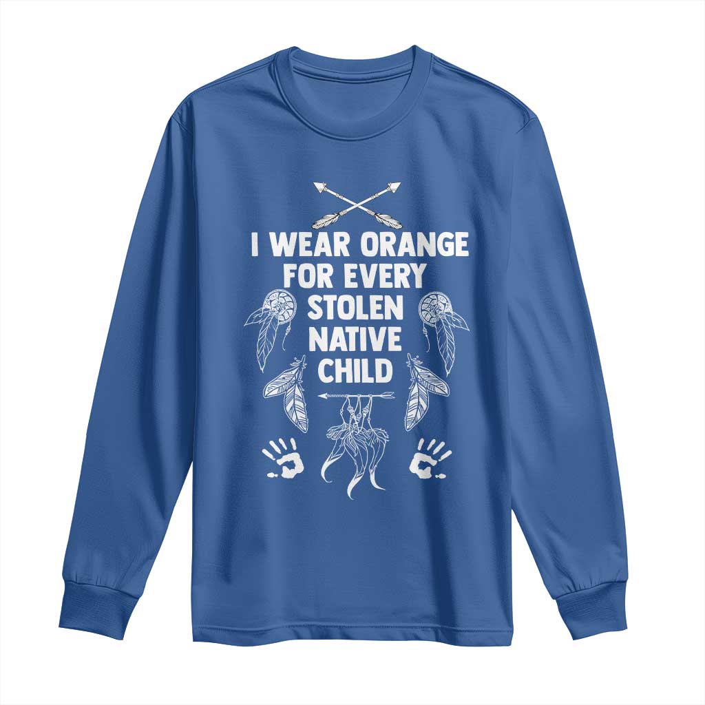 I Wear Orange For Every Stolen American Native Child Long Sleeve Shirt - Wonder Print Shop