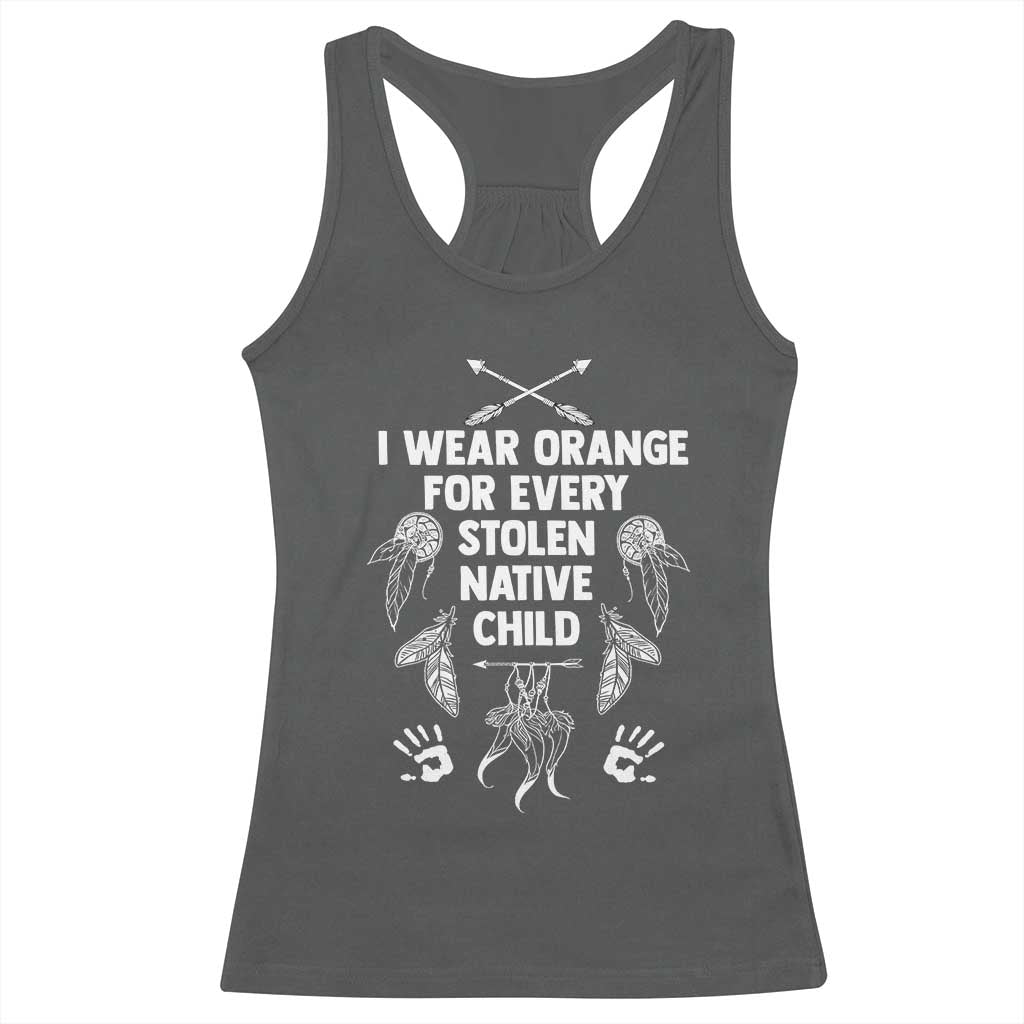 I Wear Orange For Every Stolen American Native Child Racerback Tank Top - Wonder Print Shop