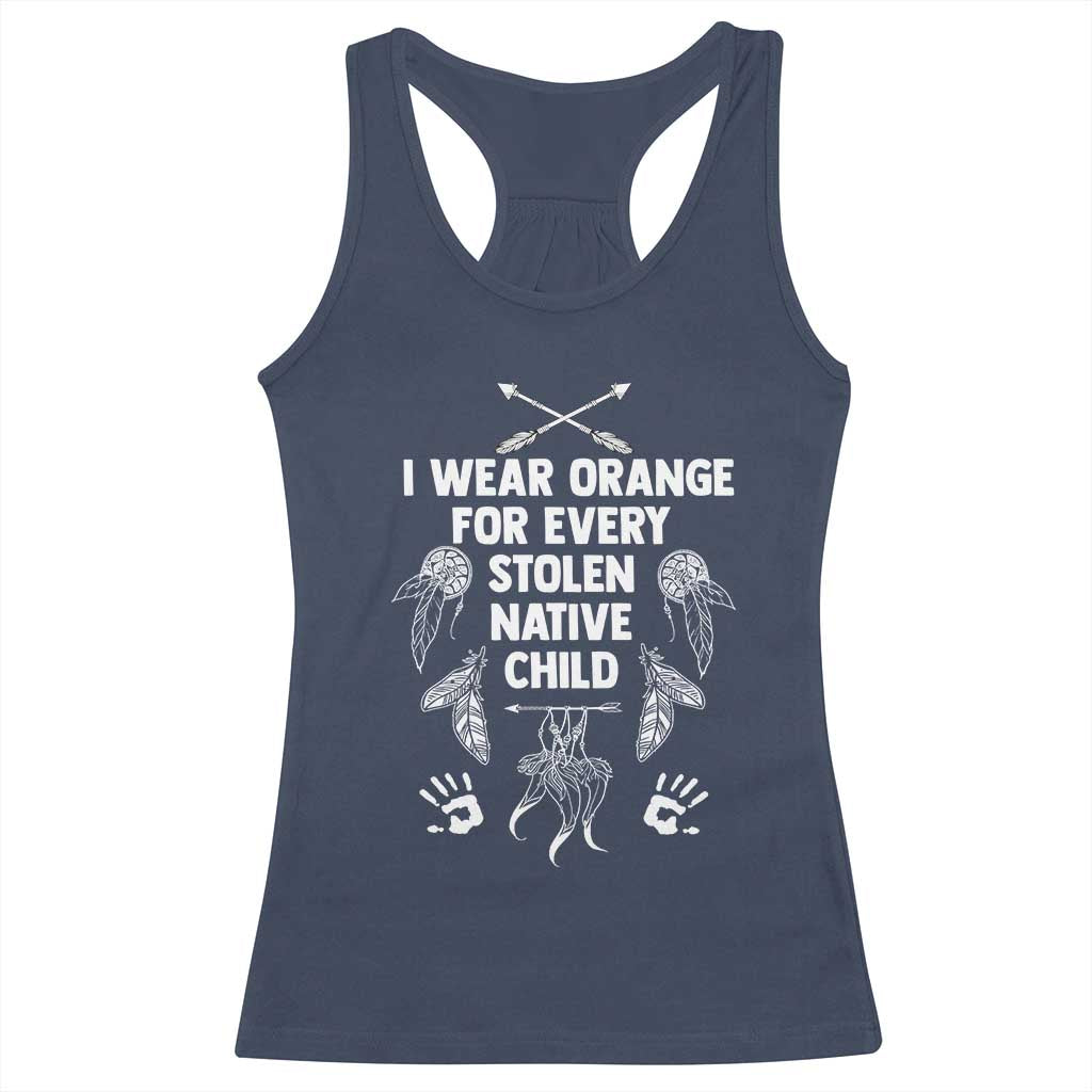 I Wear Orange For Every Stolen American Native Child Racerback Tank Top - Wonder Print Shop