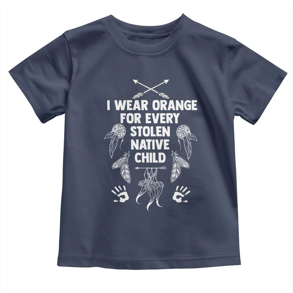 I Wear Orange For Every Stolen American Native Child Toddler T Shirt - Wonder Print Shop