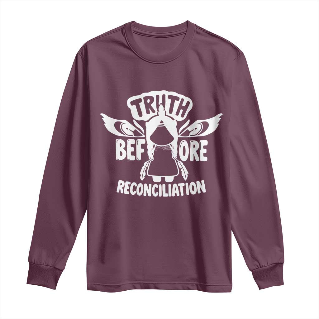 Native American Every Child Long Sleeve Shirt Truth Before Reconciliation - Wonder Print Shop
