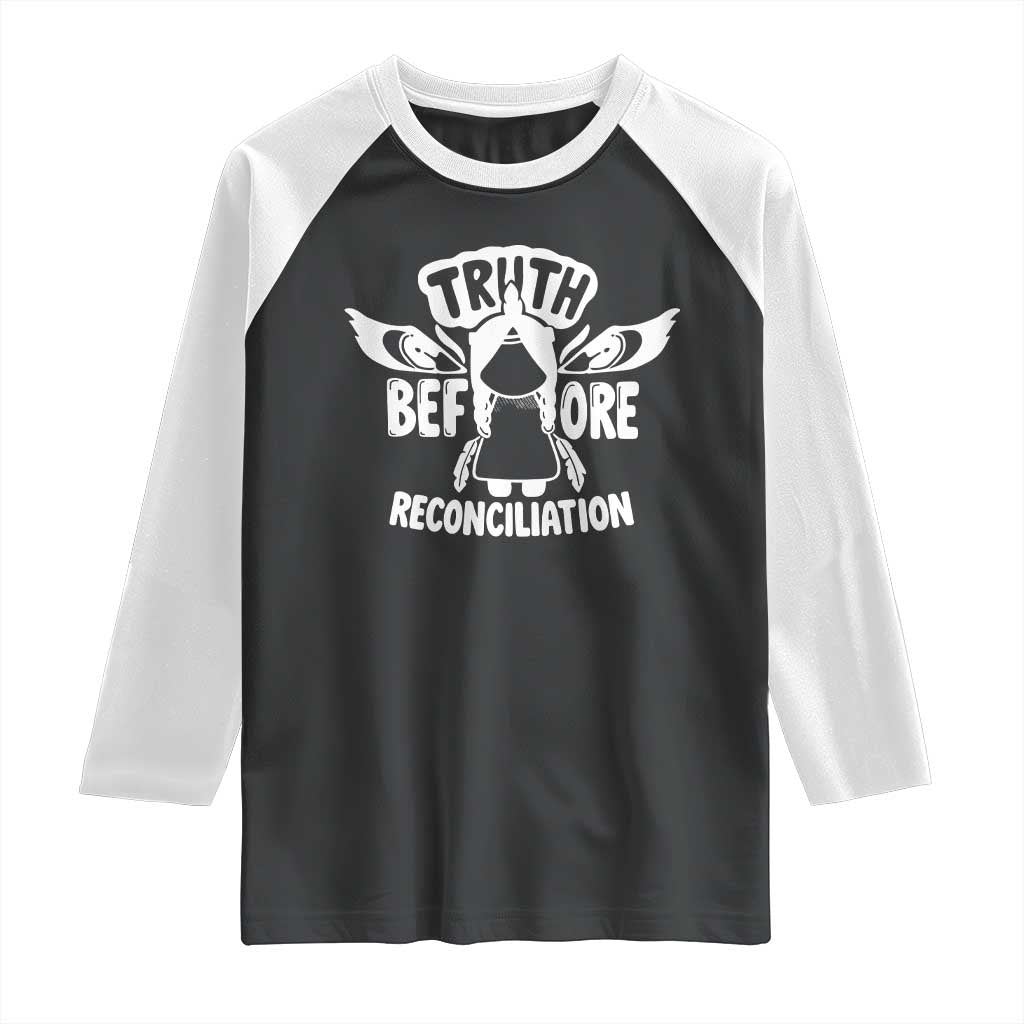 Native American Every Child Raglan Shirt Truth Before Reconciliation - Wonder Print Shop