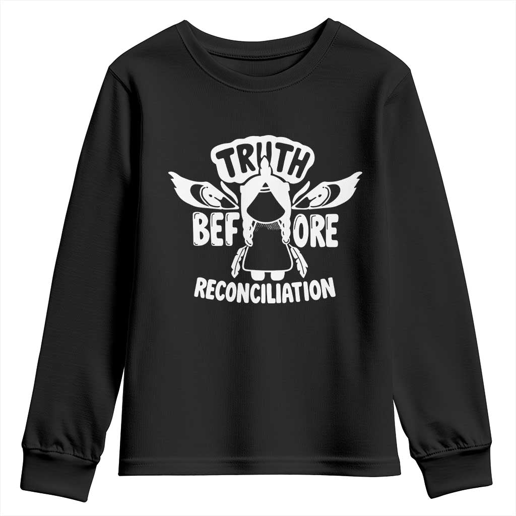 Native American Every Child Youth Sweatshirt Truth Before Reconciliation - Wonder Print Shop