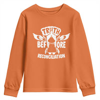 Native American Every Child Youth Sweatshirt Truth Before Reconciliation - Wonder Print Shop