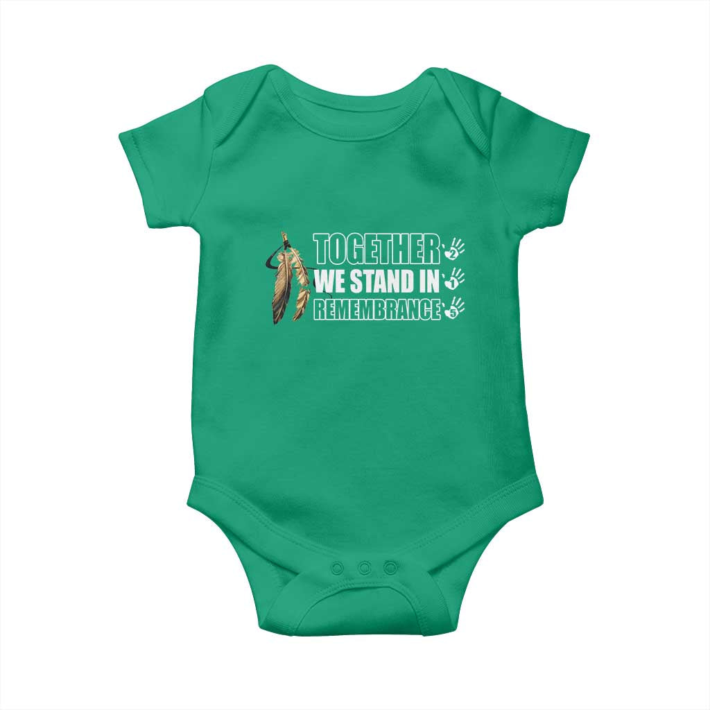 Native American Every Child Baby Onesie Together We Stand in Remembrance 215 Stolen Children - Wonder Print Shop
