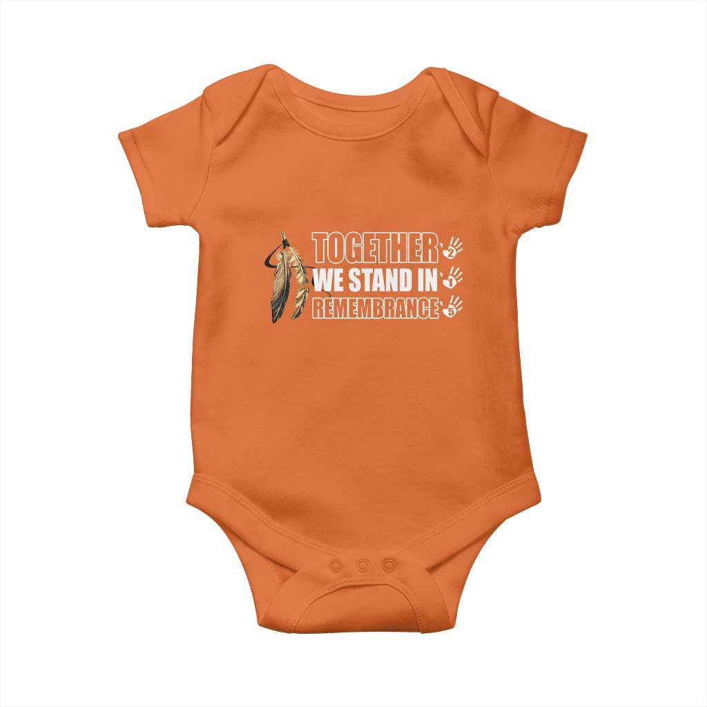 Native American Every Child Baby Onesie Together We Stand in Remembrance 215 Stolen Children - Wonder Print Shop