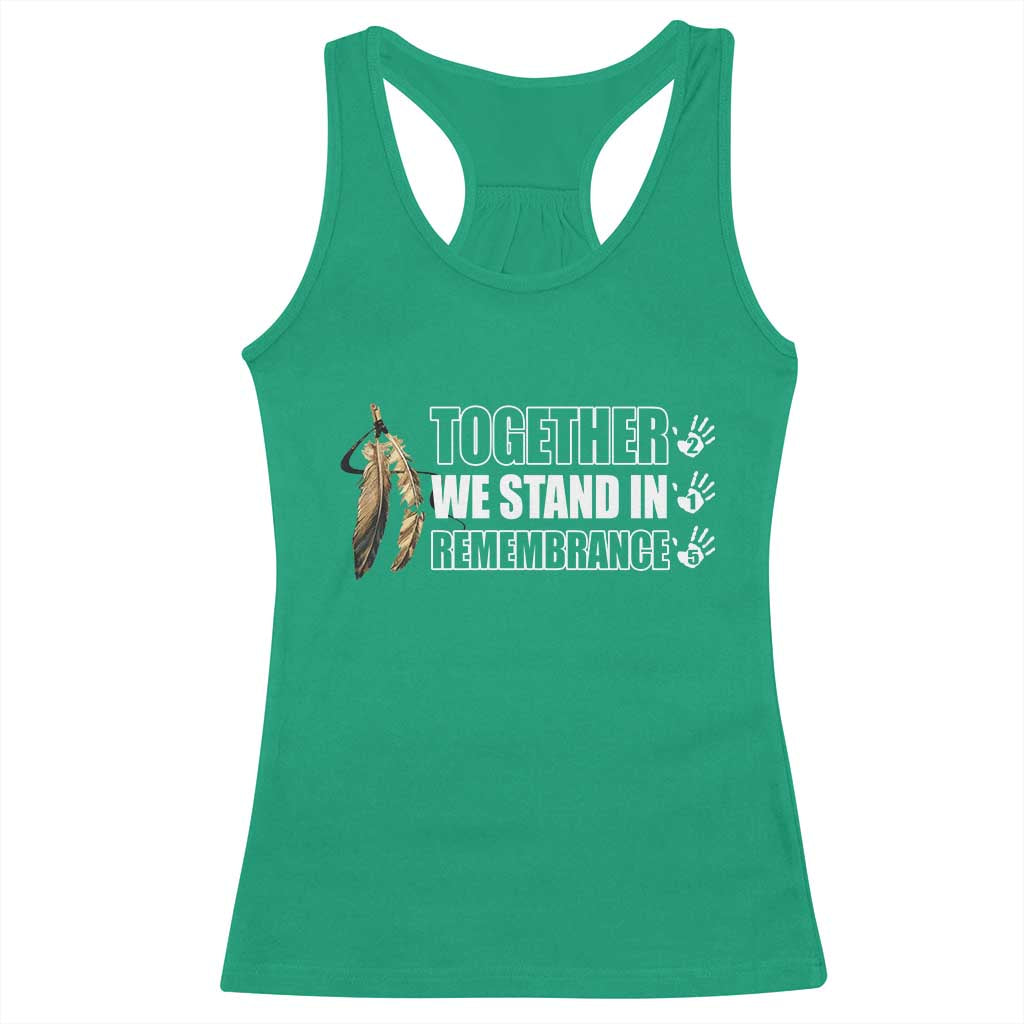 Native American Every Child Racerback Tank Top Together We Stand in Remembrance 215 Stolen Children - Wonder Print Shop