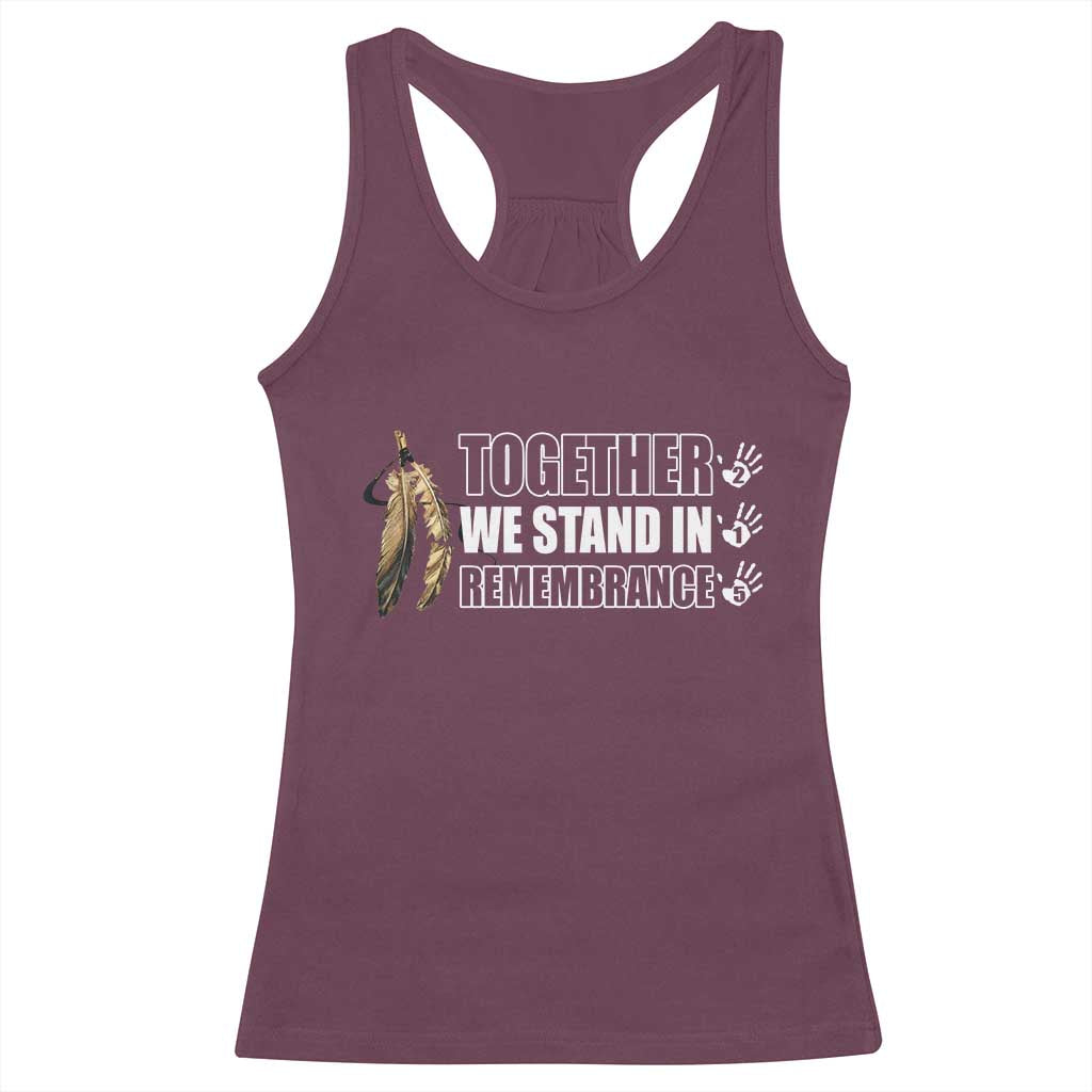 Native American Every Child Racerback Tank Top Together We Stand in Remembrance 215 Stolen Children - Wonder Print Shop