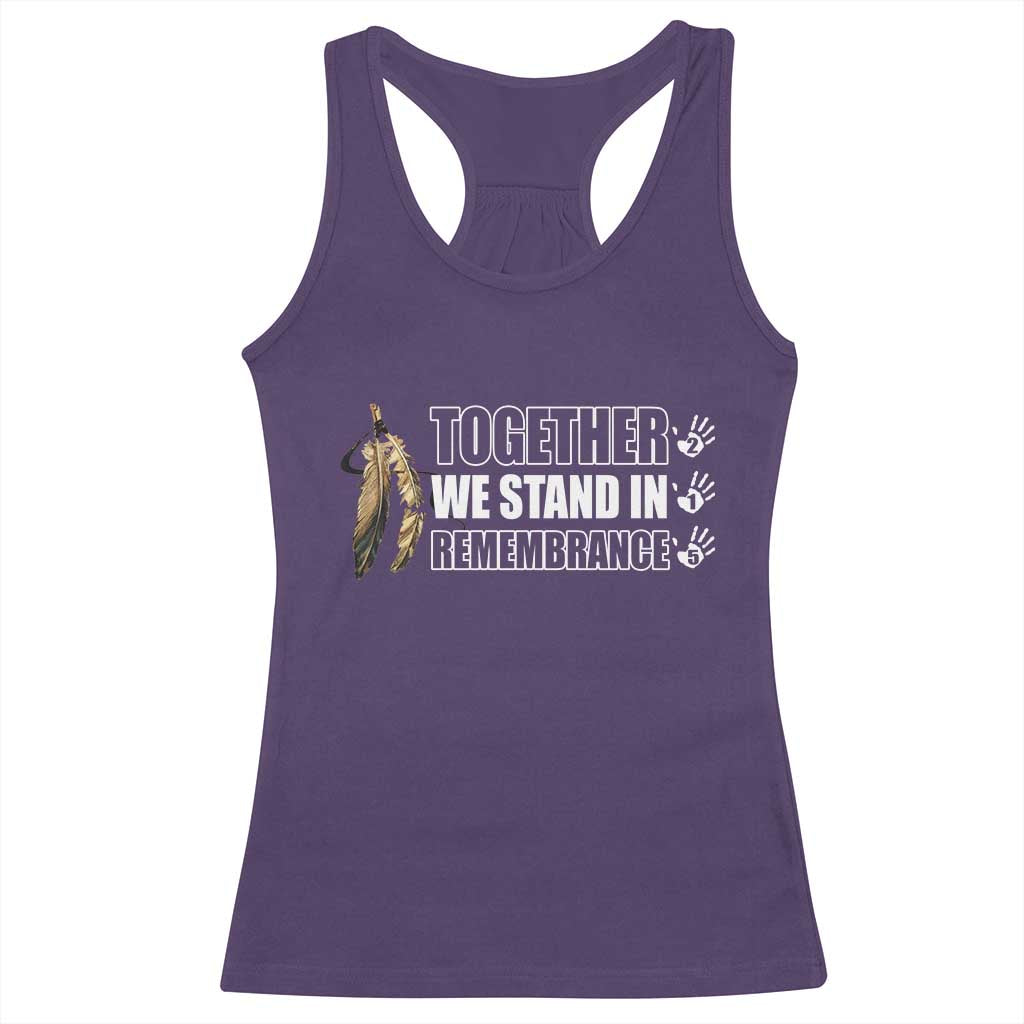 Native American Every Child Racerback Tank Top Together We Stand in Remembrance 215 Stolen Children - Wonder Print Shop