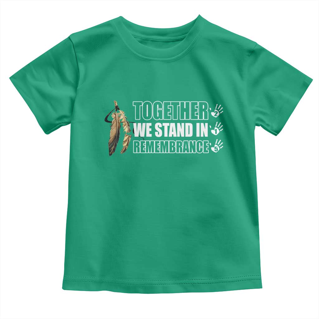 Native American Every Child Toddler T Shirt Together We Stand in Remembrance 215 Stolen Children - Wonder Print Shop
