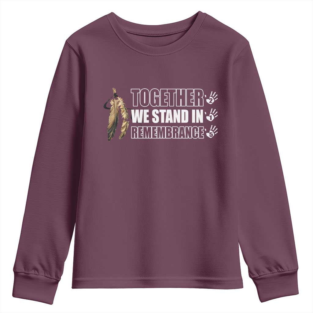 Native American Every Child Youth Sweatshirt Together We Stand in Remembrance 215 Stolen Children - Wonder Print Shop