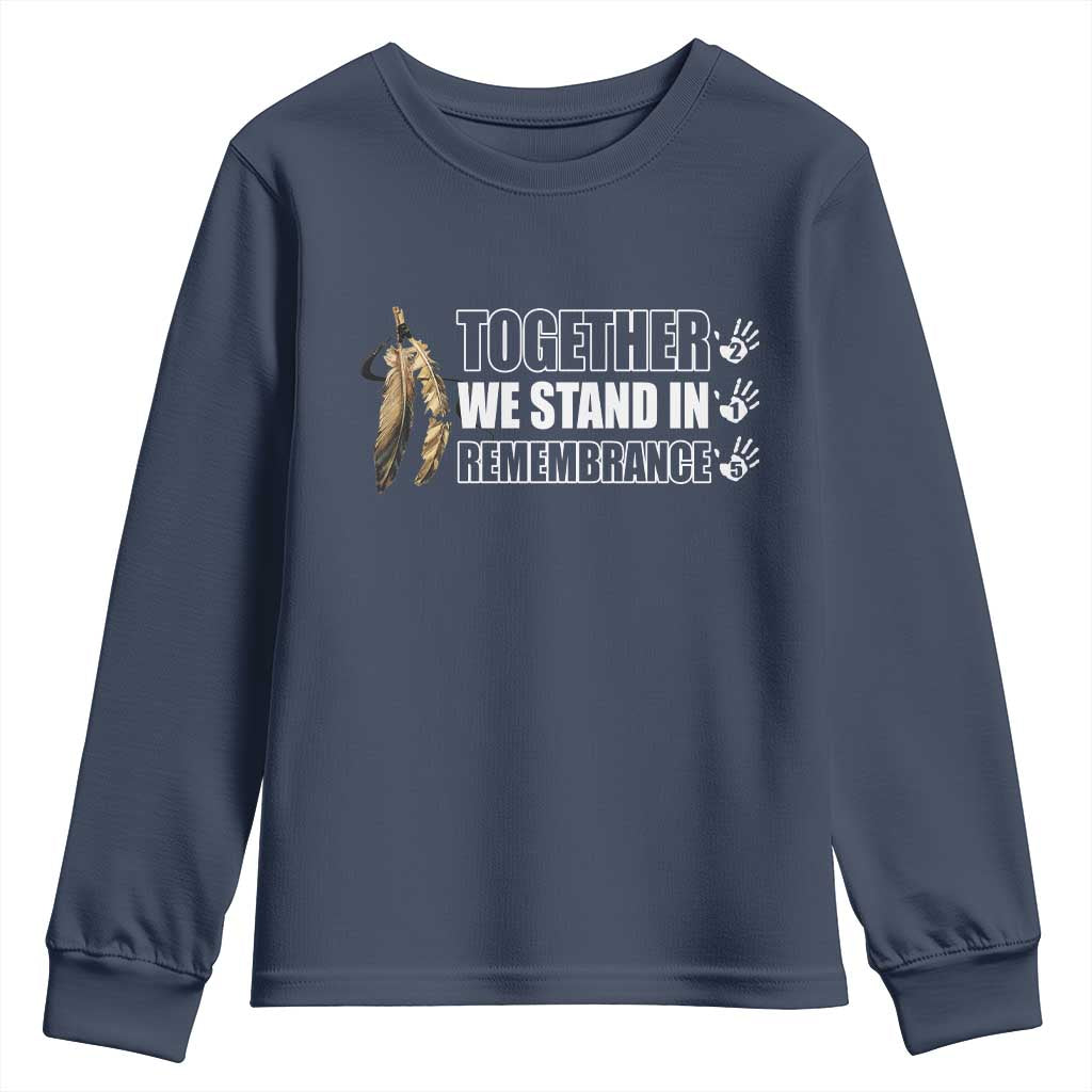 Native American Every Child Youth Sweatshirt Together We Stand in Remembrance 215 Stolen Children - Wonder Print Shop