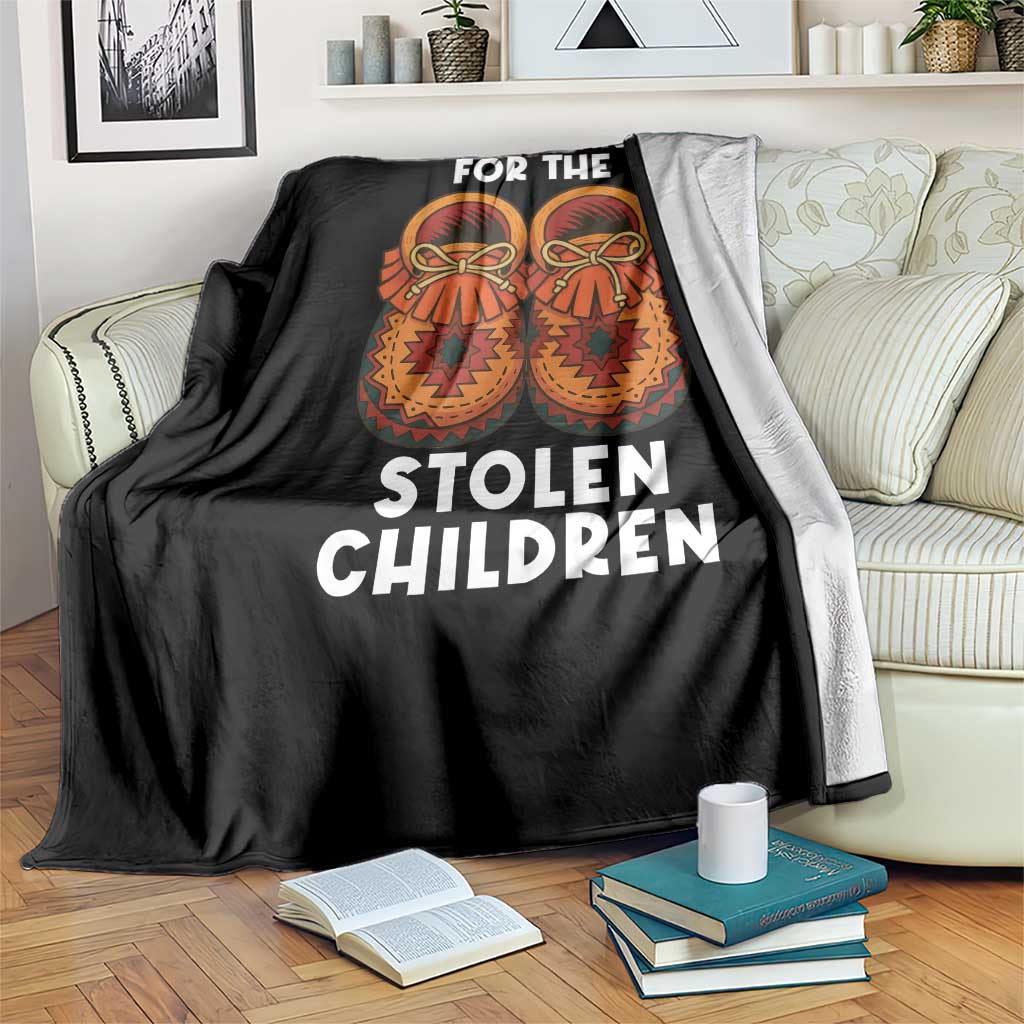 I Wear Orange For Every Stolen American Native Child Throw Blanket Orange Day - Wonder Print Shop