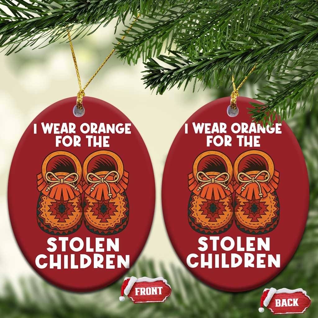 I Wear Orange For Every Stolen American Native Child Christmas Ornament Orange Day - Wonder Print Shop