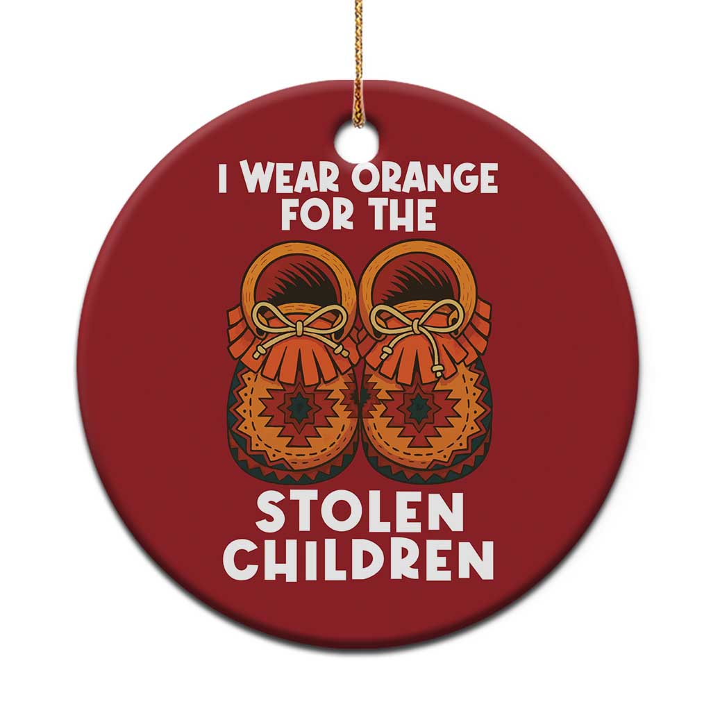 I Wear Orange For Every Stolen American Native Child Christmas Ornament Orange Day - Wonder Print Shop