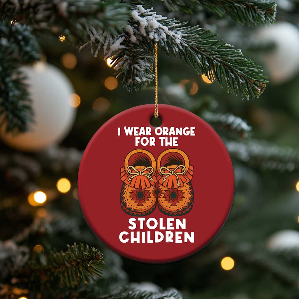 I Wear Orange For Every Stolen American Native Child Christmas Ornament Orange Day - Wonder Print Shop