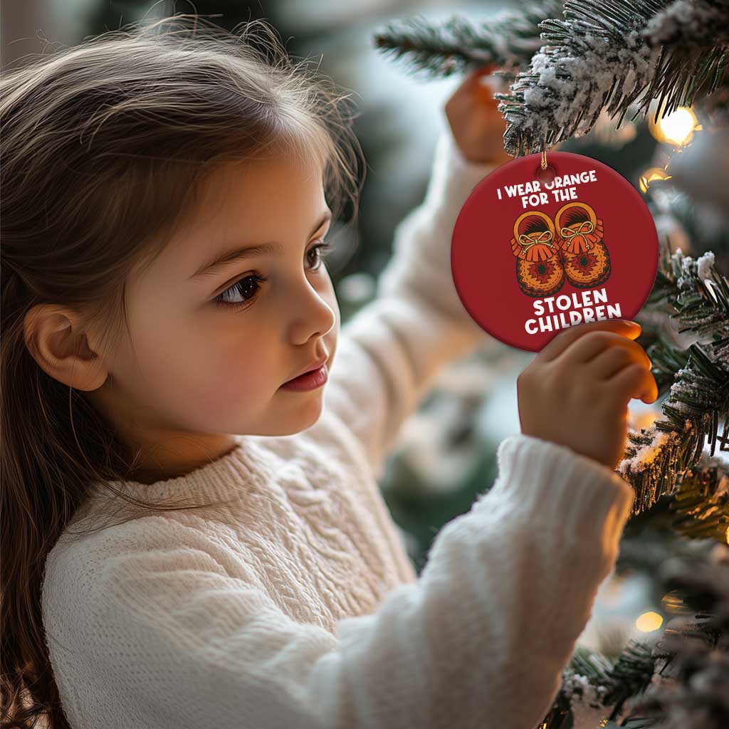 I Wear Orange For Every Stolen American Native Child Christmas Ornament Orange Day - Wonder Print Shop