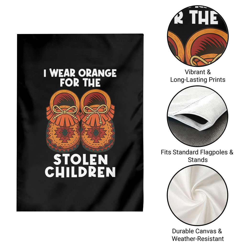 I Wear Orange For Every Stolen American Native Child Garden Flag Orange Day - Wonder Print Shop