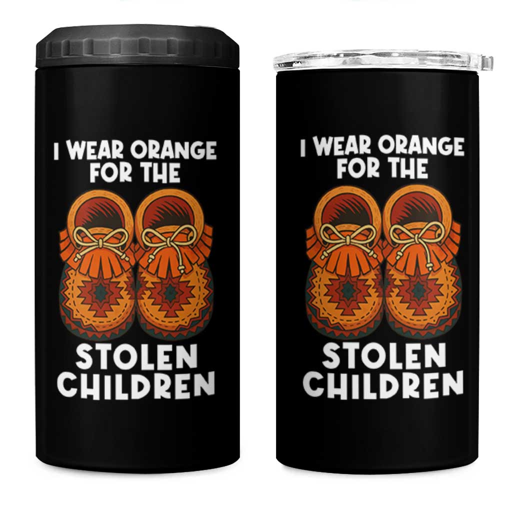 I Wear Orange For Every Stolen American Native Child 4 in 1 Can Cooler Tumbler Orange Day - Wonder Print Shop