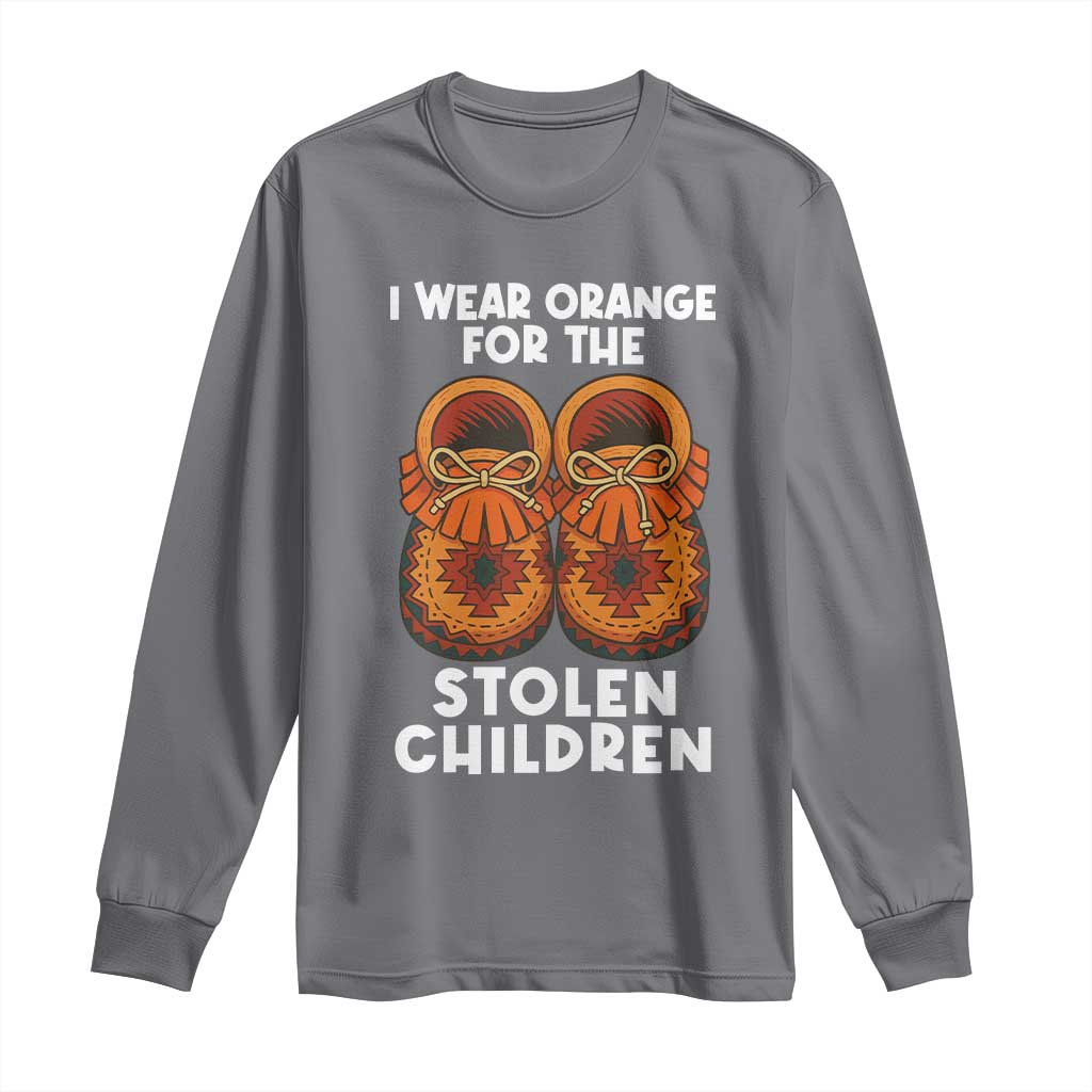 I Wear Orange For Every Stolen American Native Child Long Sleeve Shirt Orange Day - Wonder Print Shop
