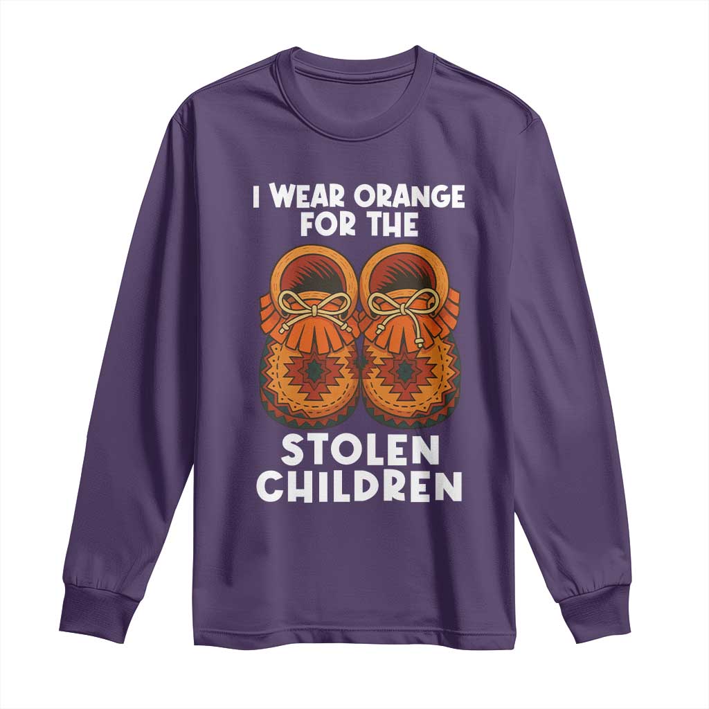 I Wear Orange For Every Stolen American Native Child Long Sleeve Shirt Orange Day - Wonder Print Shop