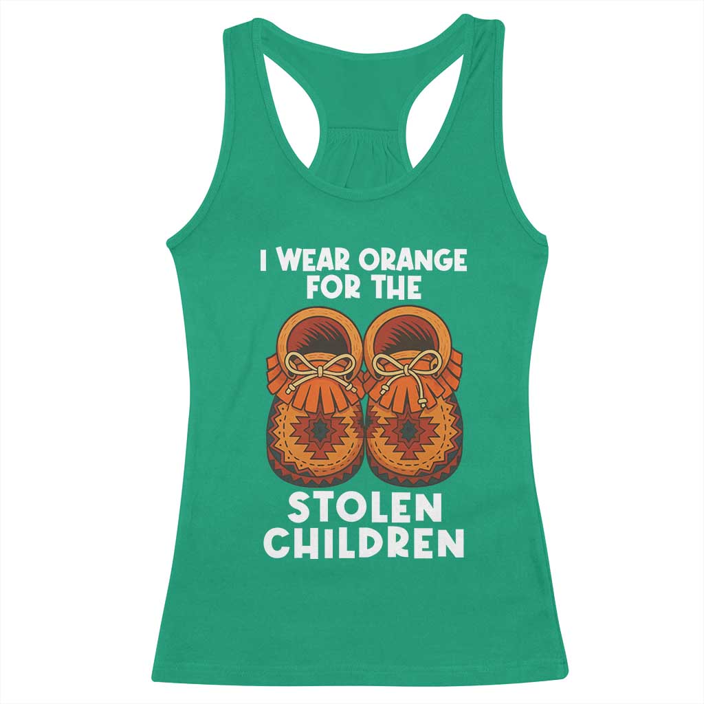 I Wear Orange For Every Stolen American Native Child Racerback Tank Top Orange Day - Wonder Print Shop