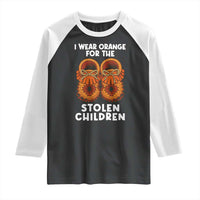 I Wear Orange For Every Stolen American Native Child Raglan Shirt Orange Day - Wonder Print Shop