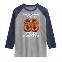 I Wear Orange For Every Stolen American Native Child Raglan Shirt Orange Day - Wonder Print Shop